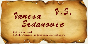 Vanesa Srdanović vizit kartica